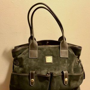 Dooney & Bourke suede Y2K vintage tote bag
